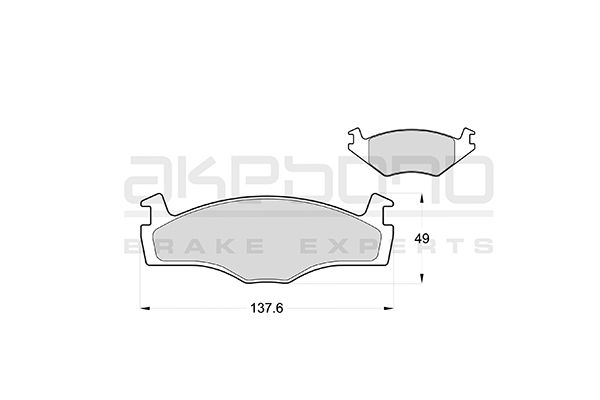 AKEBONO Első fékbetét AN-4387K_AKE