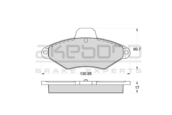 AKEBONO Első fékbetét AN-4393WK_AKE