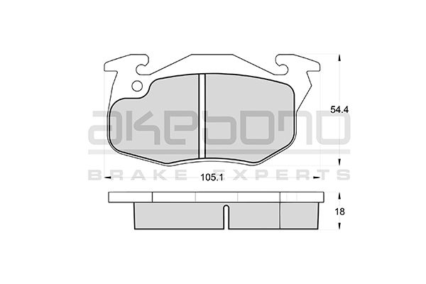 AKEBONO Első fékbetét AN-4394WK_AKE