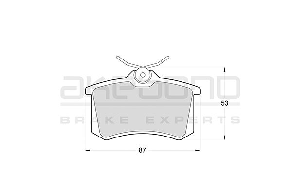 AKEBONO Hátsó fékbetét AN-4398K_AKE