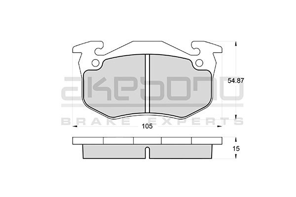 AKEBONO Első fékbetét AN-4403WK_AKE