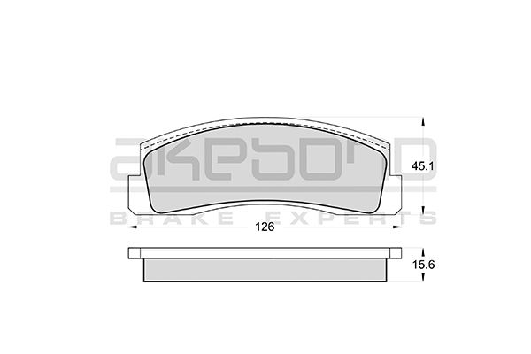 AKEBONO Első fékbetét AN-4405K_AKE