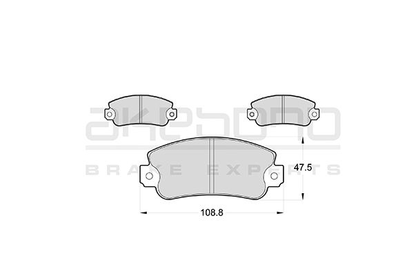 AKEBONO Első fékbetét AN-4409K_AKE