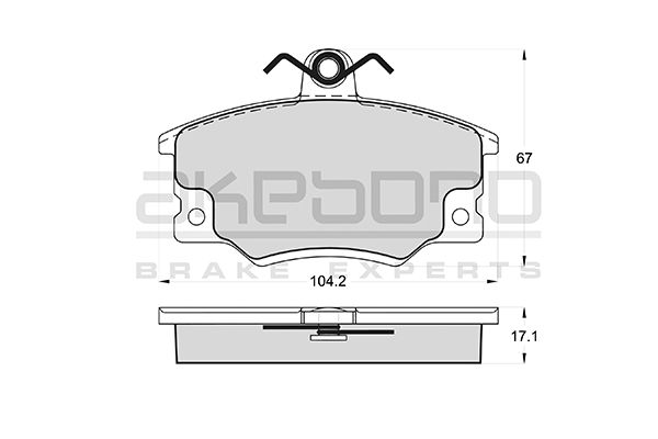 AKEBONO Első fékbetét AN-4411K_AKE