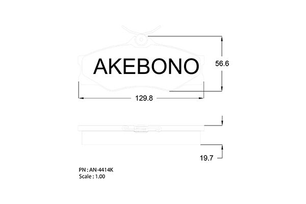 AKEBONO Első fékbetét AN-4414K_AKE