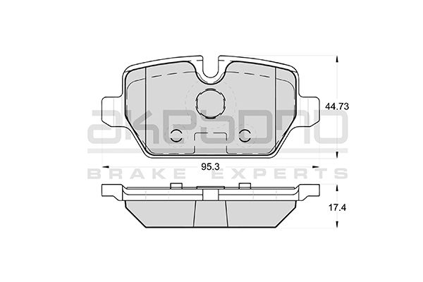 AKEBONO Hátsó fékbetét AN-4427K_AKE