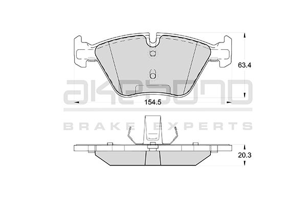 AKEBONO Első fékbetét AN-4429K_AKE