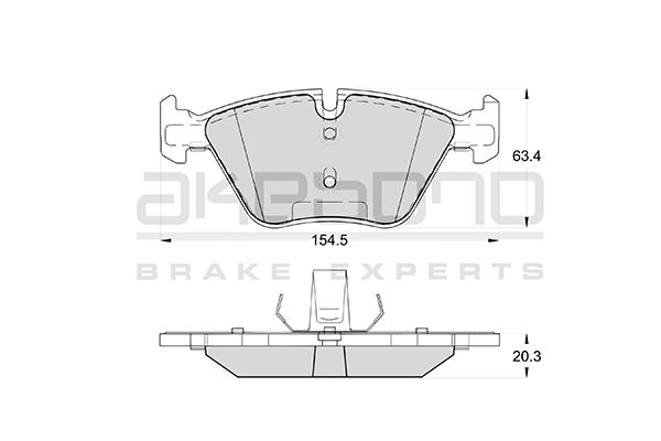 AKEBONO Első fékbetét AN-4442K_AKE