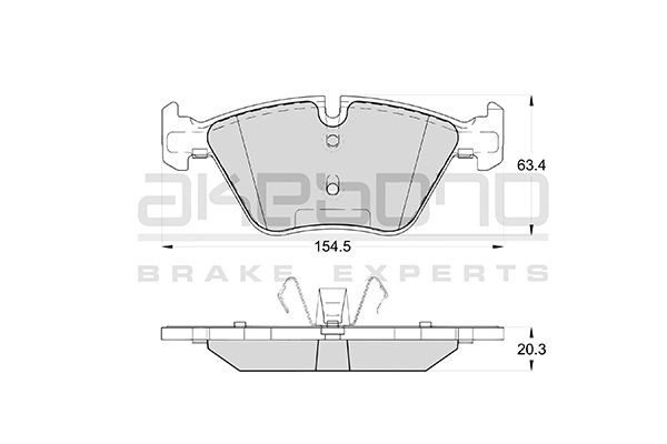 AKEBONO Első fékbetét AN-4444K_AKE