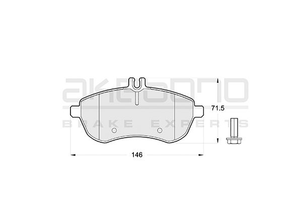 AKEBONO Első fékbetét AN-4473K_AKE