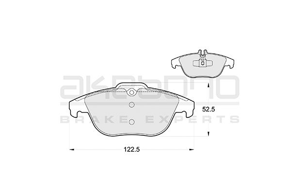 AKEBONO Hátsó fékbetét AN-4475K_AKE