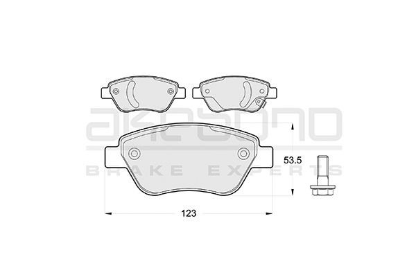 AKEBONO Első fékbetét AN-4478WK_AKE