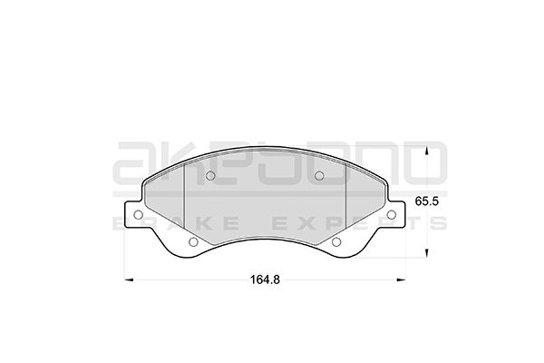 AKEBONO Első fékbetét AN-4488WK_AKE