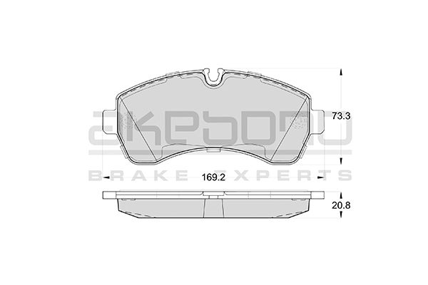 AKEBONO Első fékbetét AN-4493K_AKE