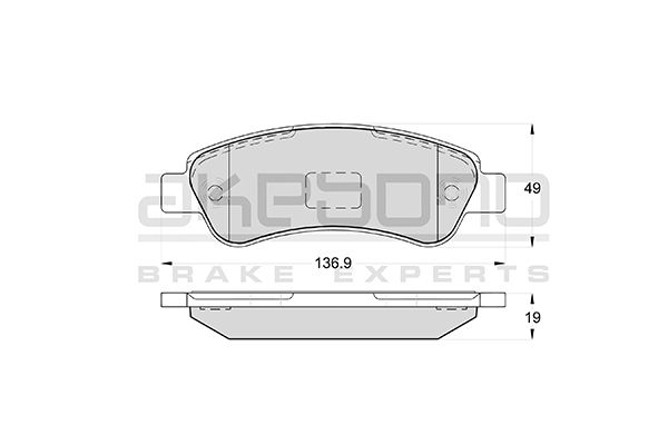 AKEBONO Hátsó fékbetét AN-4496K_AKE