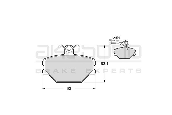 AKEBONO Első fékbetét AN-4498WK_AKE