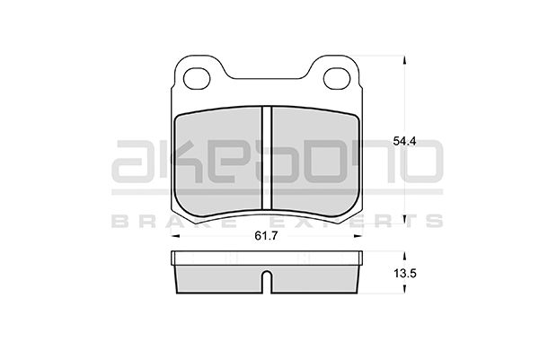 AKEBONO Hátsó fékbetét AN-4502K_AKE