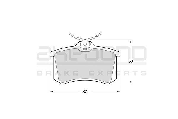 AKEBONO Hátsó fékbetét AN-4506K_AKE