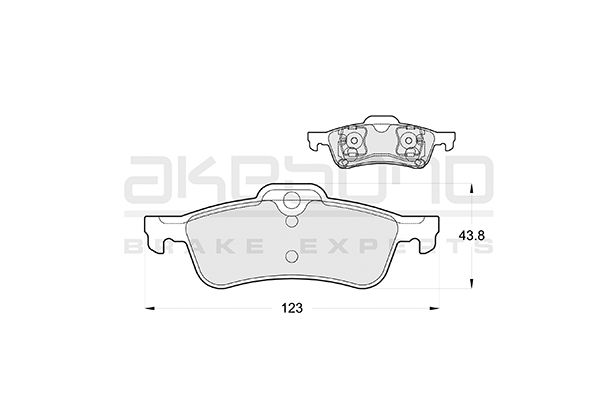 AKEBONO Hátsó fékbetét AN-4509K_AKE