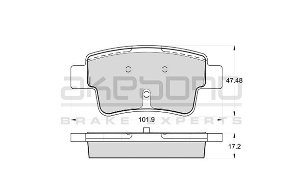 AKEBONO Hátsó fékbetét AN-4511K_AKE