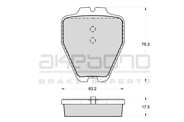 AKEBONO Első fékbetét AN-4524WK_AKE