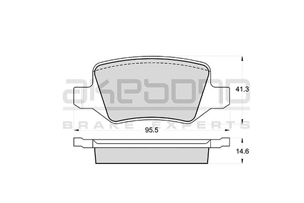 AKEBONO Hátsó fékbetét AN-4529K_AKE