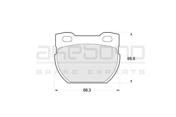 AKEBONO Hátsó fékbetét AN-4546K_AKE