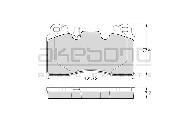 AKEBONO Első fékbetét AN-4552K_AKE