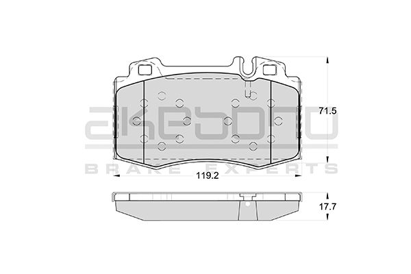 AKEBONO Első fékbetét AN-4558K_AKE