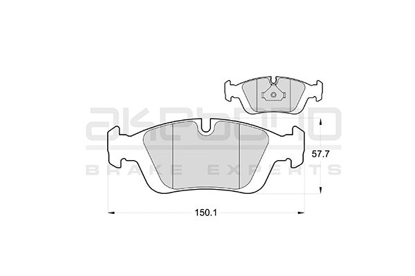 AKEBONO Első fékbetét AN-4567K_AKE