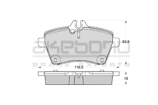 AKEBONO Első fékbetét AN-4570K_AKE