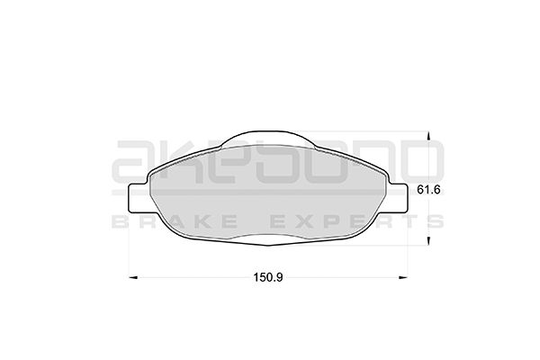 AKEBONO Első fékbetét AN-4574K_AKE