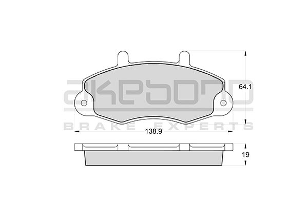 AKEBONO Első fékbetét AN-4577WK_AKE