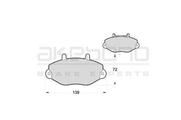 AKEBONO Első fékbetét AN-4578WK_AKE