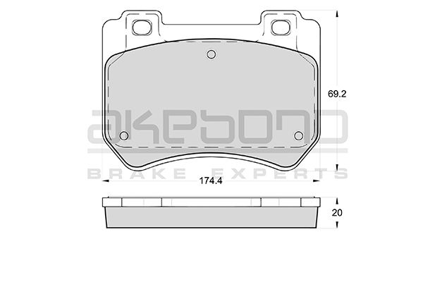 AKEBONO Első fékbetét AN-4585WK_AKE