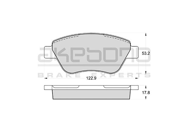 AKEBONO Első fékbetét AN-4586K_AKE