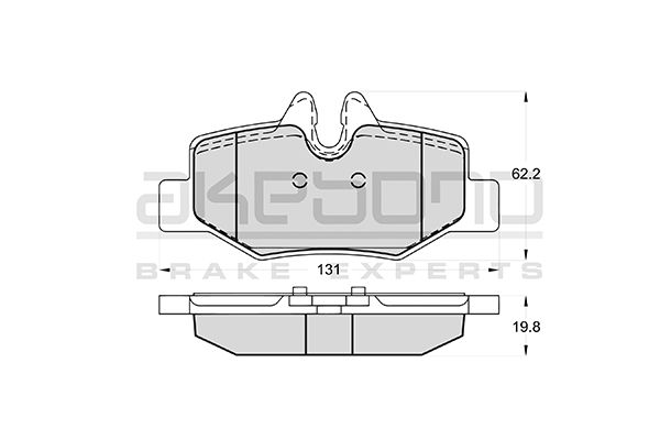 AKEBONO Hátsó fékbetét AN-4603K_AKE