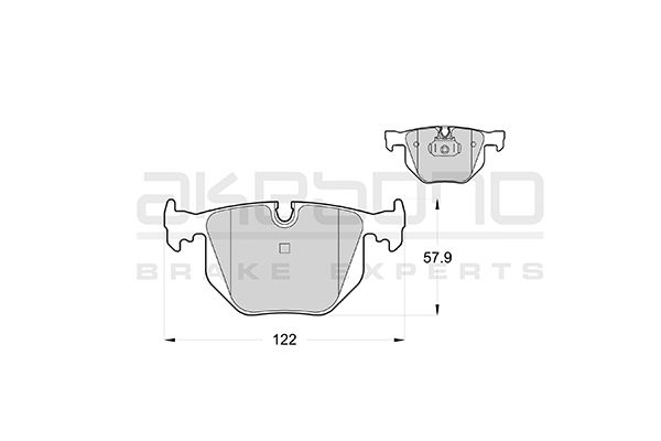 AKEBONO Hátsó fékbetét AN-4606K_AKE