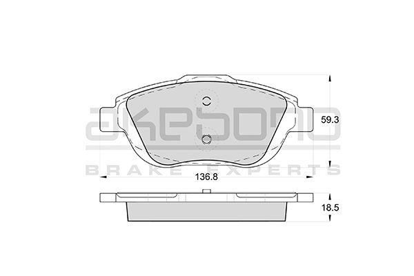 AKEBONO Első fékbetét AN-4649K_AKE