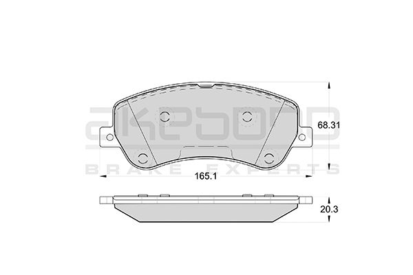 AKEBONO Első fékbetét AN-4658K_AKE