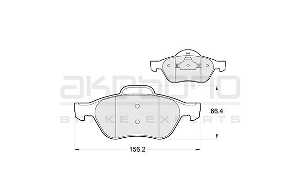 AKEBONO Első fékbetét AN-4662K_AKE