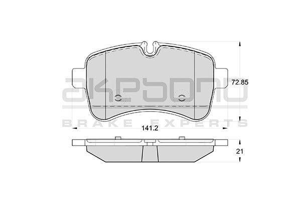 AKEBONO Hátsó fékbetét AN-4685K_AKE
