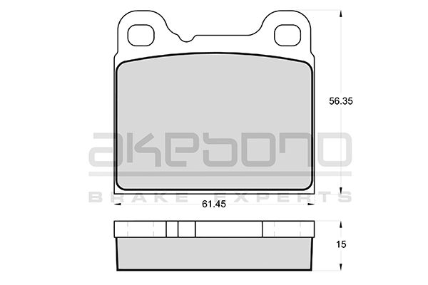 AKEBONO Hátsó fékbetét AN-4707K_AKE
