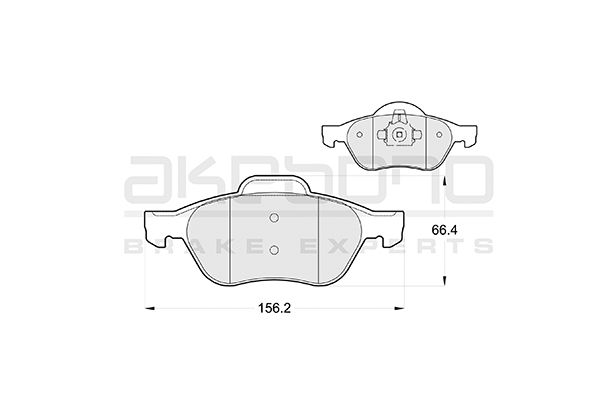 AKEBONO Első fékbetét AN-4714K_AKE