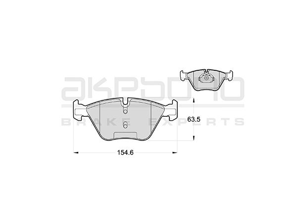 AKEBONO Első fékbetét AN-4732K_AKE