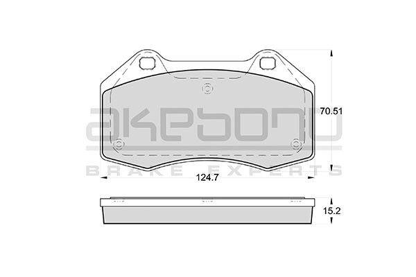 AKEBONO Első fékbetét AN-4740K_AKE