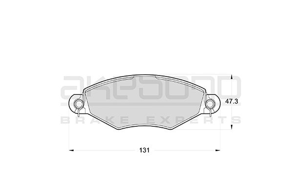 AKEBONO Első fékbetét AN-4741K_AKE
