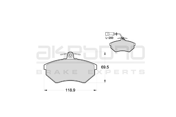 AKEBONO Első fékbetét AN-4755WK_AKE