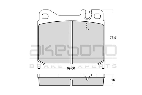 AKEBONO Első fékbetét AN-4757K_AKE