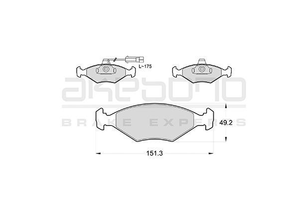 AKEBONO Első fékbetét AN-4759K_AKE